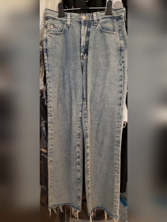 Ag Adriano Goldschmied Denim - AG Adriano Goldschmied Alexxis Crop Vintage High-Rise Straight Jeans